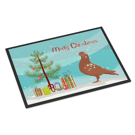 Carolines Treasures African Owl Pigeon Christmas Indoor or Outdoor Mat, 18 x 27 in. BB9320MAT